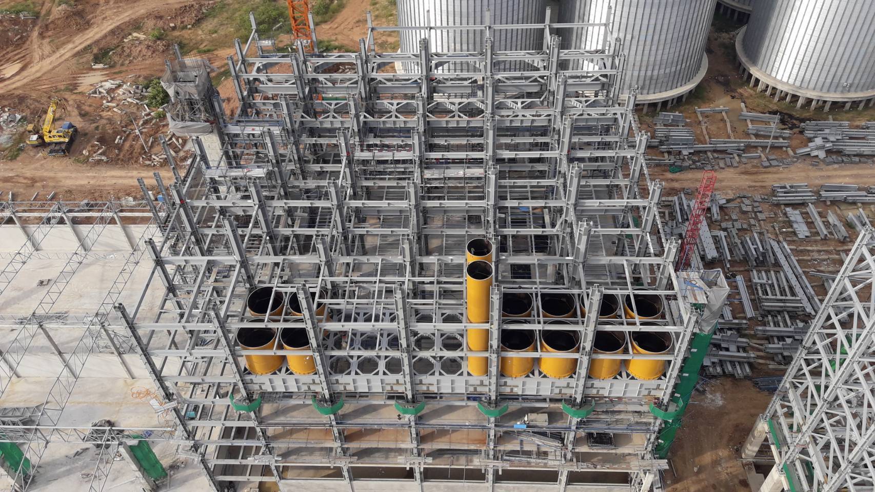 โครงสร้างอาคารผลิตอาหารสัตว์