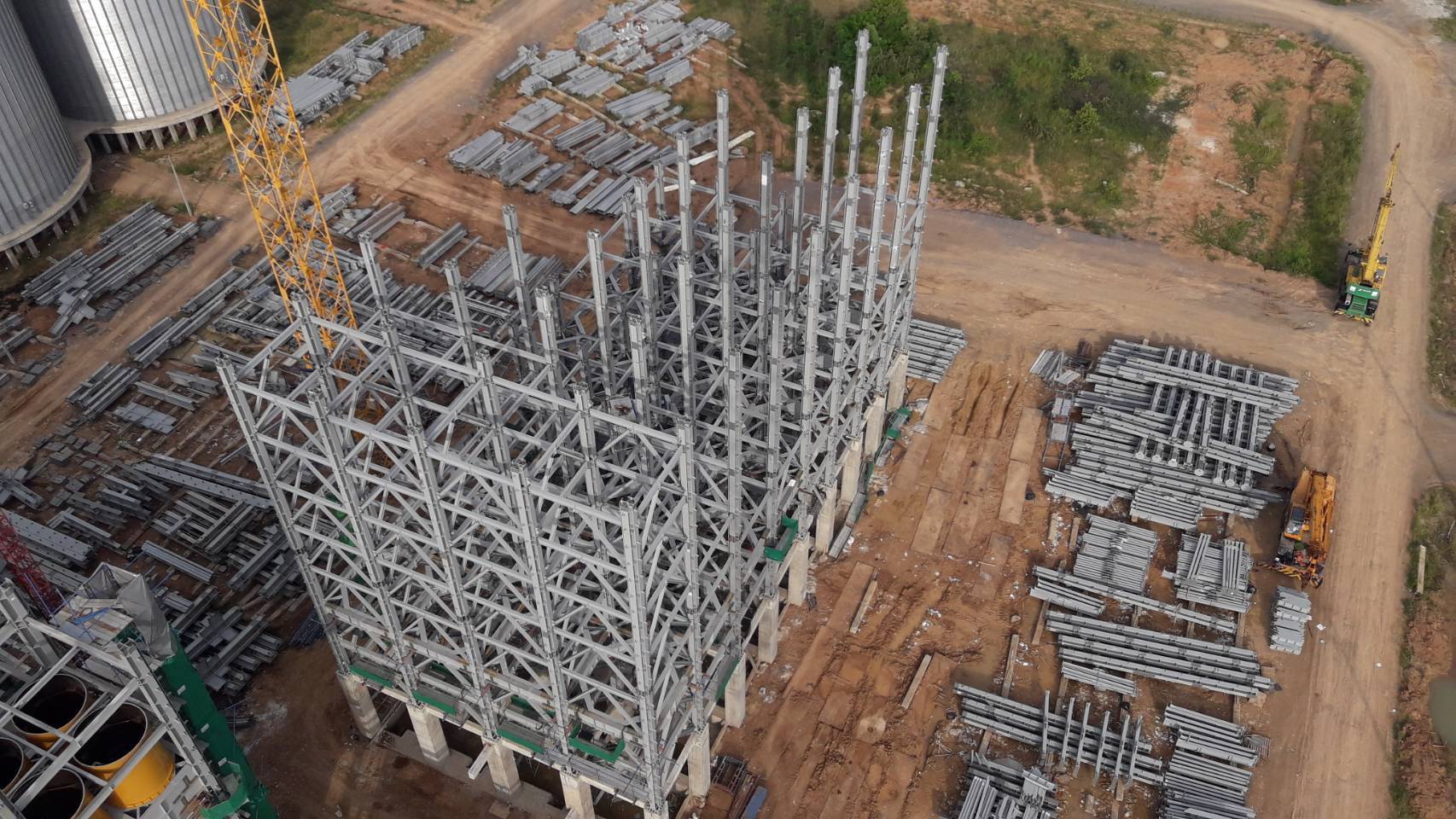 โครงสร้างอาคารผลิตอาหารสัตว์